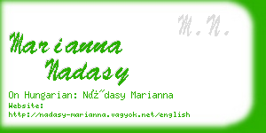 marianna nadasy business card